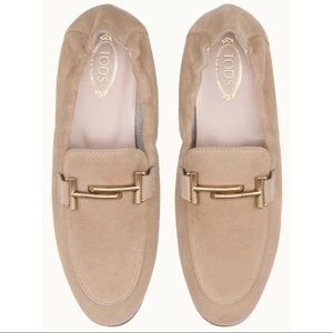 Tod’s Double T Suede Loafers